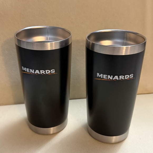 Black and Silver Travel Tumblers with Textured Grip by - Picture 3 of 4